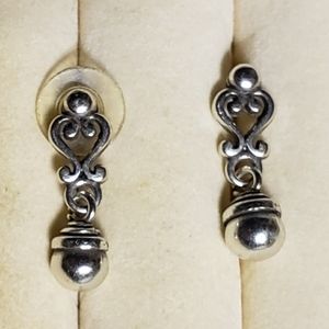 Brighton Strauss silver drop earrings
